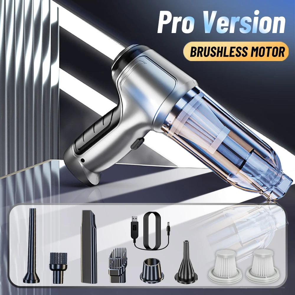 Car Vacuum Cleaner 95000PA Wireless Portable Vacuum Cleaner For Car Home Strong Suction Handheld 2 in 1 Vacuum Cleaner Blower