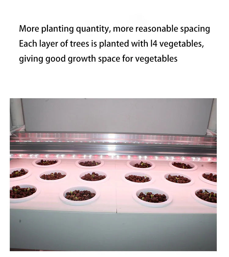 Greenhouse Soilless Hydroponic System Equipment Indoor Vegetable Flower Pot Vegetable Planting Balcony Modular Vertical Garden
