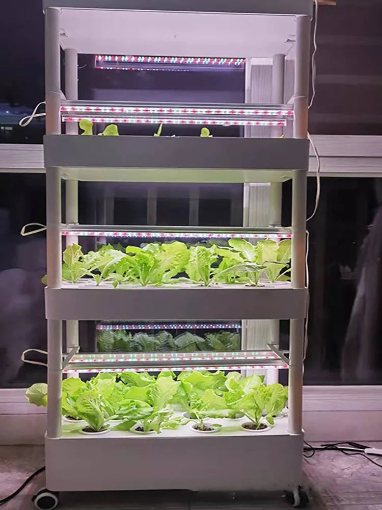 Greenhouse Soilless Hydroponic System Equipment Indoor Vegetable Flower Pot Vegetable Planting Balcony Modular Vertical Garden