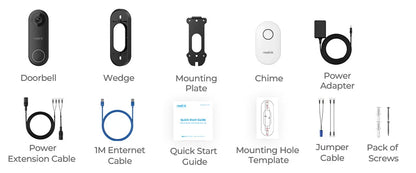 Reolink 2K+ WiFi Video Doorbell Smart  - supports Alexa