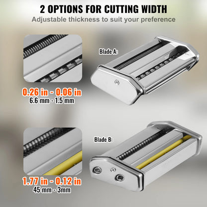 Electric Fresh Pasta Maker Machine Stainless Steel Noodle Rollers Cutter Slicer for Cutting Home Appliance