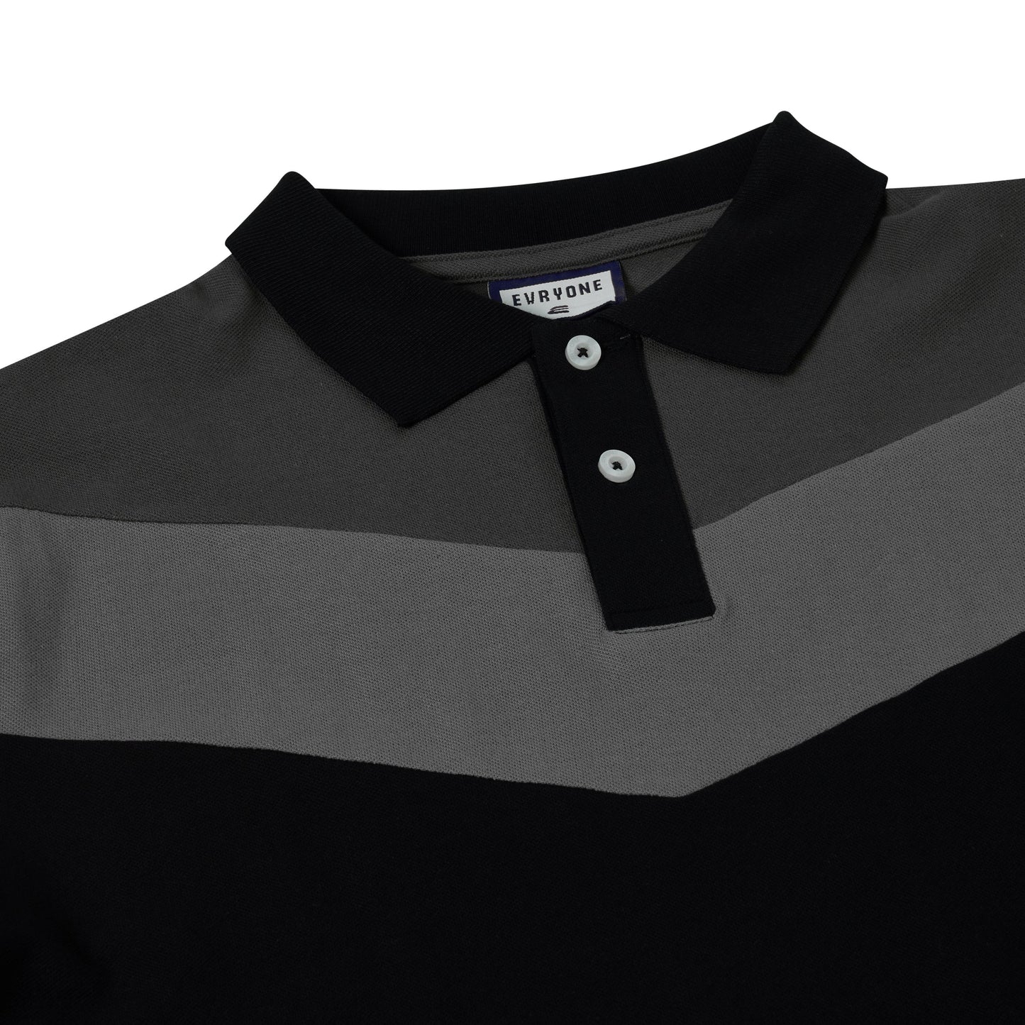 Evryone Contrast Stripe Polo Shirt