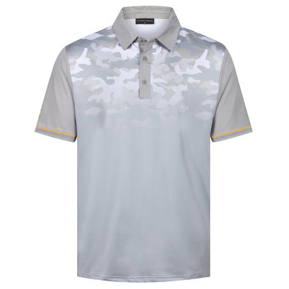 Island Green Camo Print Golf Sport Polo Shirt